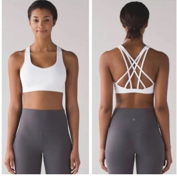 Lululemon Free To Be Serene Sports Bra WHITE Tank Luxtreme - 6 - Picture 2 of 6